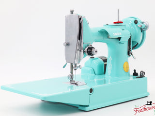 Load image into Gallery viewer, Singer Featherweight 221, AH431*** - Fully Restored in Tiffany Blue