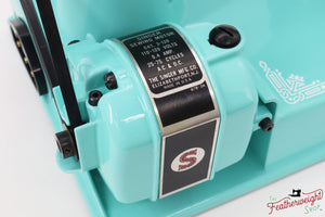 Singer Featherweight 221, AH431*** - Fully Restored in Tiffany Blue