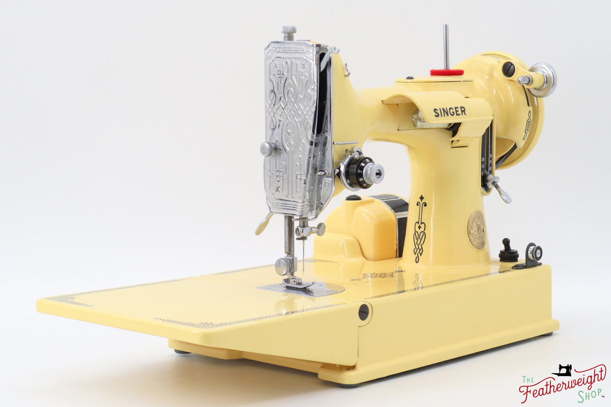 Singer Featherweight 221, AG805*** Fully Restored in Happy Yellow