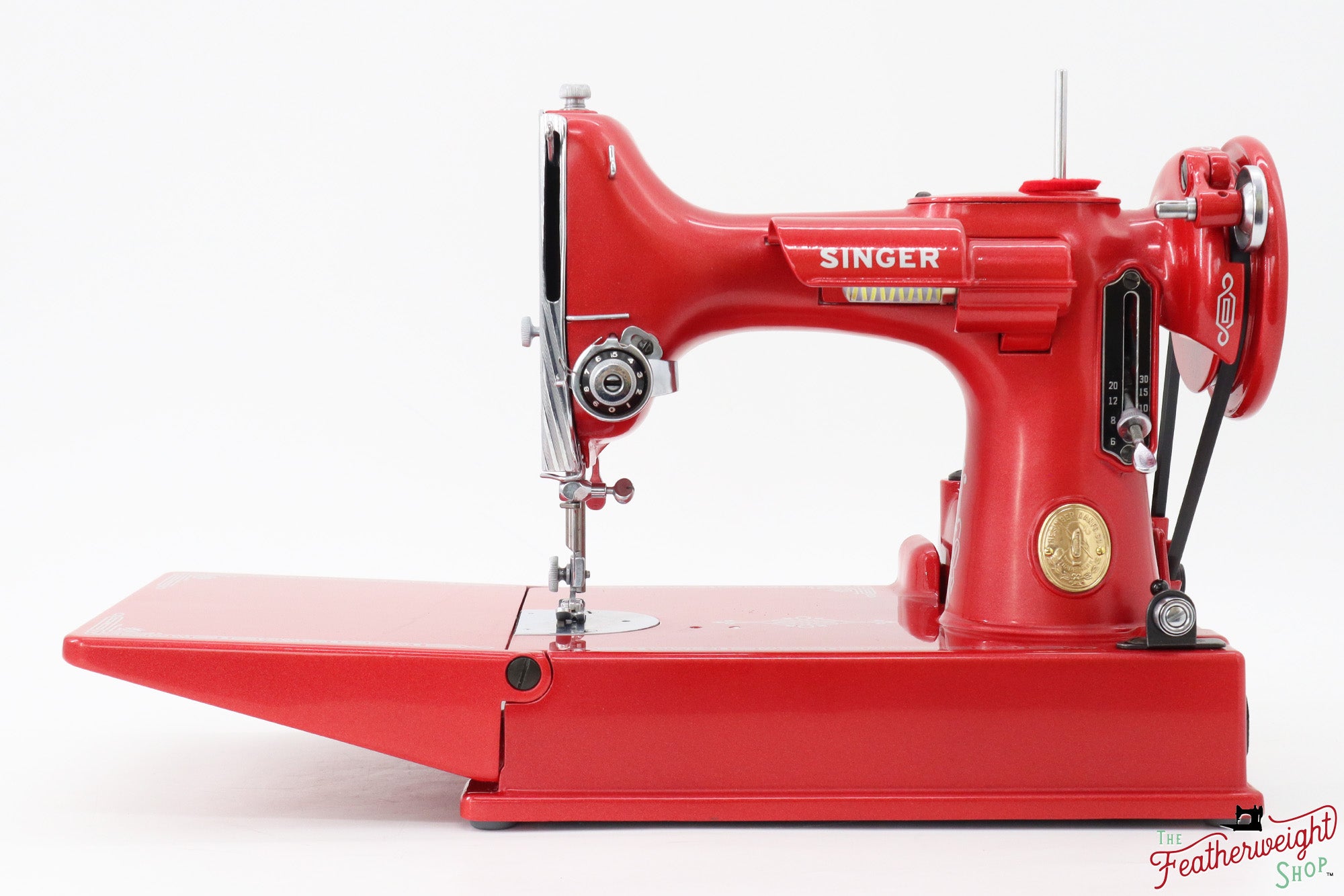 Singer Featherweight 221, AH318*** - Fully Restored in Candy Apple Red