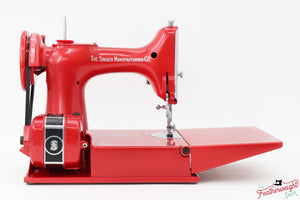 Singer Featherweight 221, AH318*** - Fully Restored in Candy Apple Red