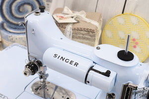 Singer Featherweight 222K Sewing Machine EK328*** - Fully Restored in 'Cinderella Blue'