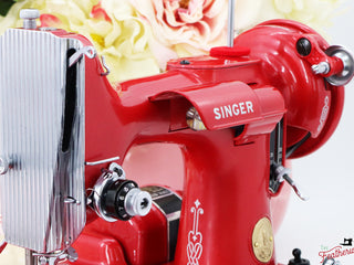 Load image into Gallery viewer, Singer Featherweight 221, AH318*** - Fully Restored in Candy Apple Red