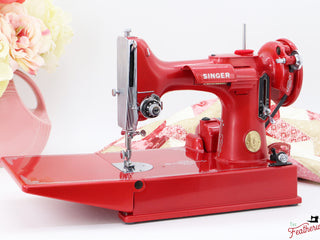 Load image into Gallery viewer, Singer Featherweight 221, AH318*** - Fully Restored in Candy Apple Red
