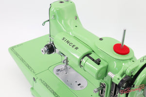 Singer Featherweight 222K Red 'S' - ES166*** - Fully Restored in Art Deco Green