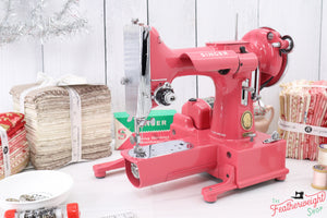 Singer Featherweight 222K Sewing Machine EK631*** - Fully Restored in 'Happy Pink Grapefruit'