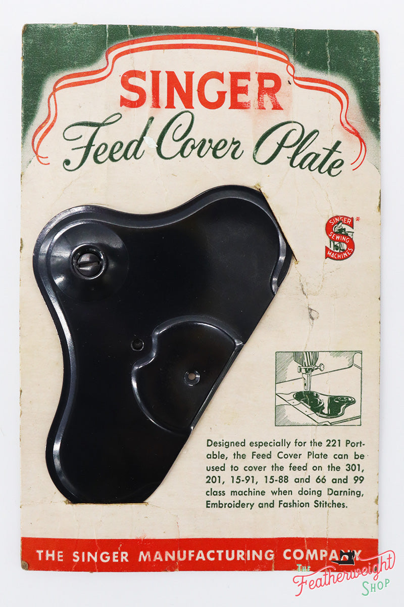 Amoeba Feed Cover Plate, Singer (Vintage Original)