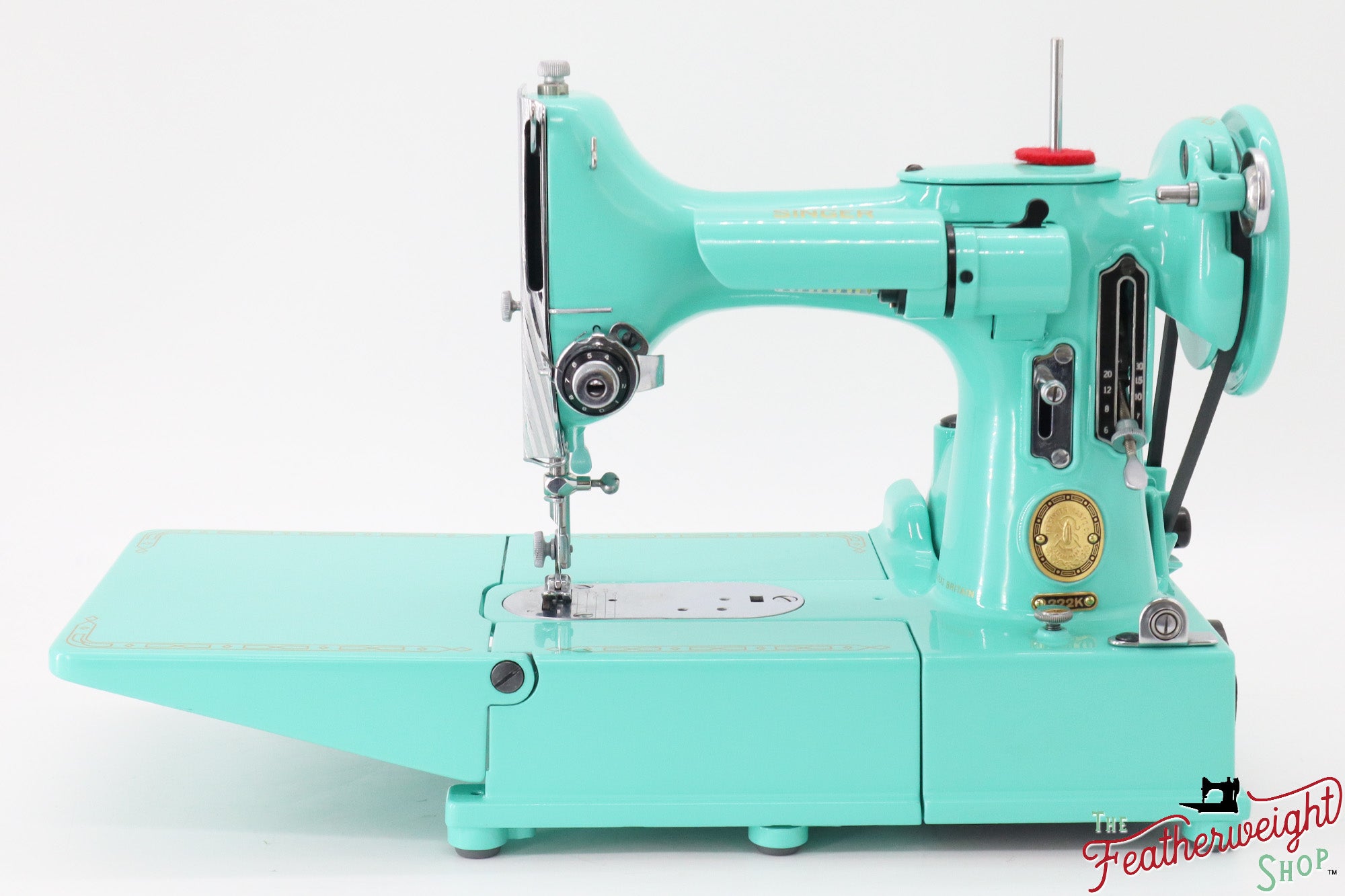 Singer Featherweight 222K, EJ2678** - Fully Restored in Caribbean Sea Green