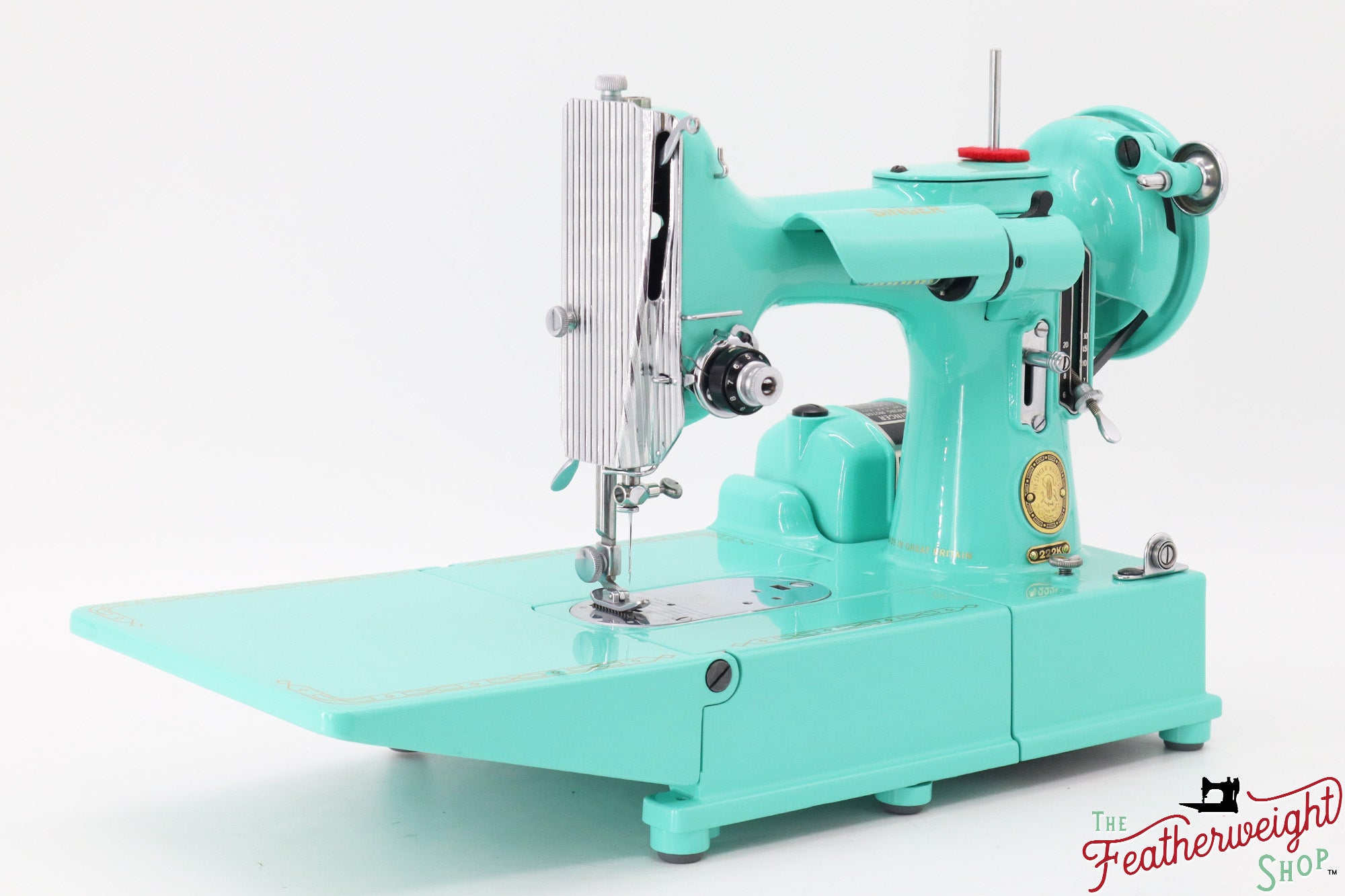 Singer Featherweight 222K, EJ2678** - Fully Restored in Caribbean Sea Green