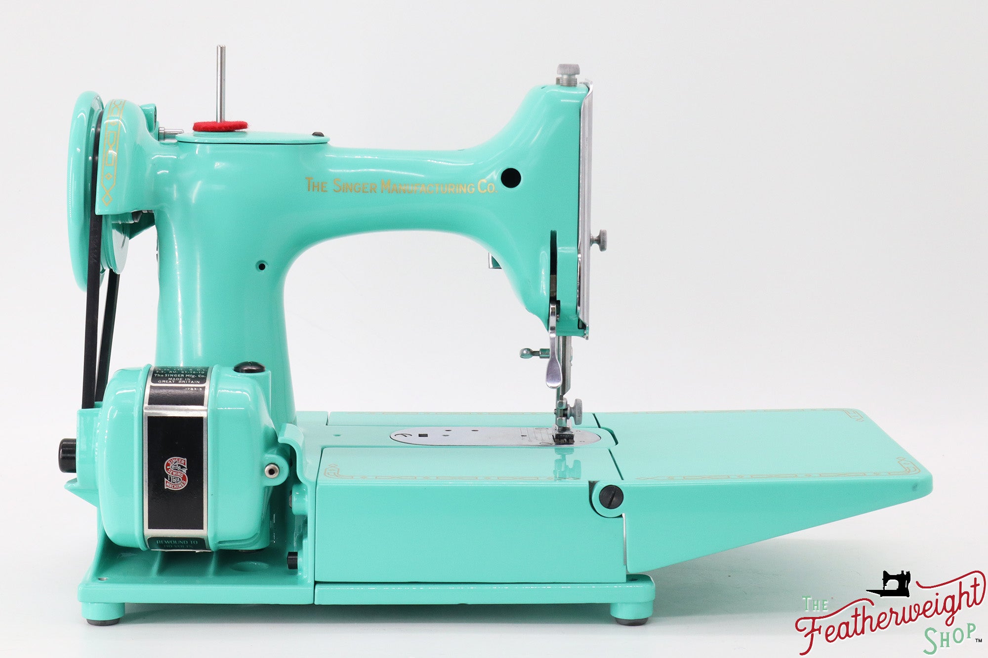 Singer Featherweight 222K, EJ2678** - Fully Restored in Caribbean Sea Green