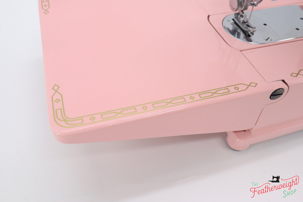 Singer Featherweight 222K Sewing Machine EN1365** - Fully Restored in Strawberry Cream