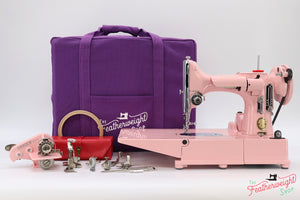 Singer Featherweight 222K Sewing Machine EN1365** - Fully Restored in Strawberry Cream