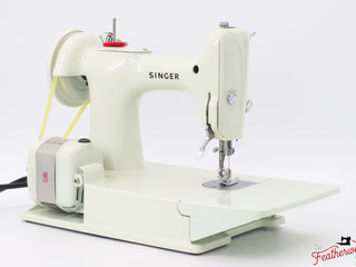 Load image into Gallery viewer, Singer Featherweight 221 Sewing Machine, WHITE - EV896***
