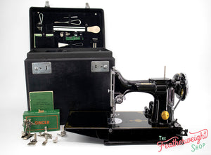 Singer Featherweight 221 Sewing Machine, AF391*** - Corduroy Insert - RARE