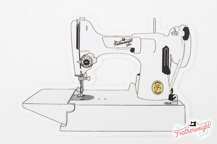 Sticker, Singer Featherweight 221K7 (White)