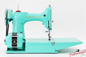 Singer Featherweight 221 AF0819** - Fully Restored in Caribbean Sea Green