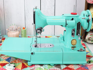 Load image into Gallery viewer, Singer Featherweight 222K, EJ2678** - Fully Restored in Caribbean Sea Green