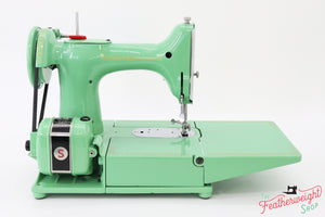 Singer Featherweight 222K Sewing Machine EK6348** - Fully Restored in 'Jadeite Milky Green'