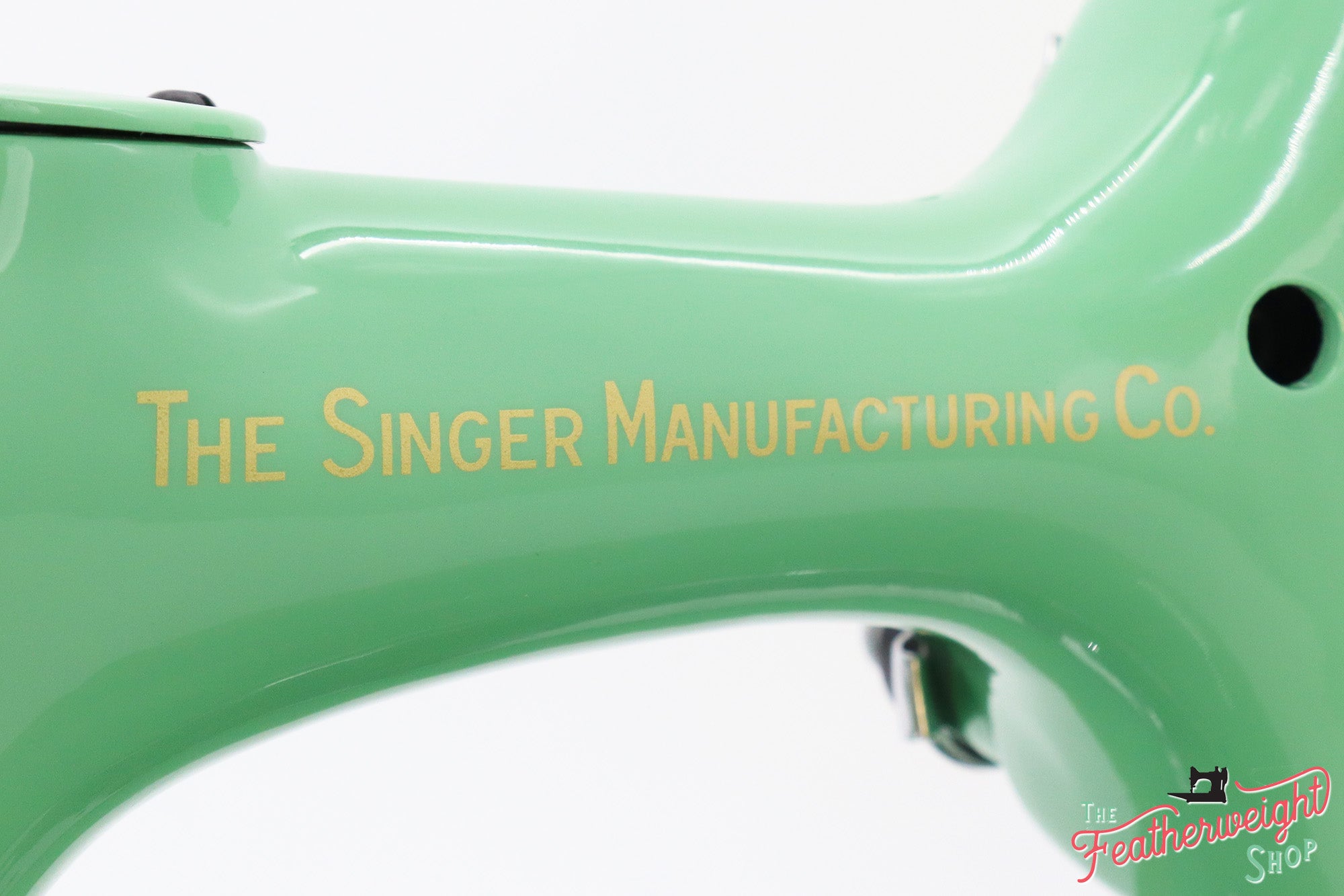 Singer Featherweight 222K Sewing Machine EK6348** - Fully Restored in 'Jadeite Milky Green'