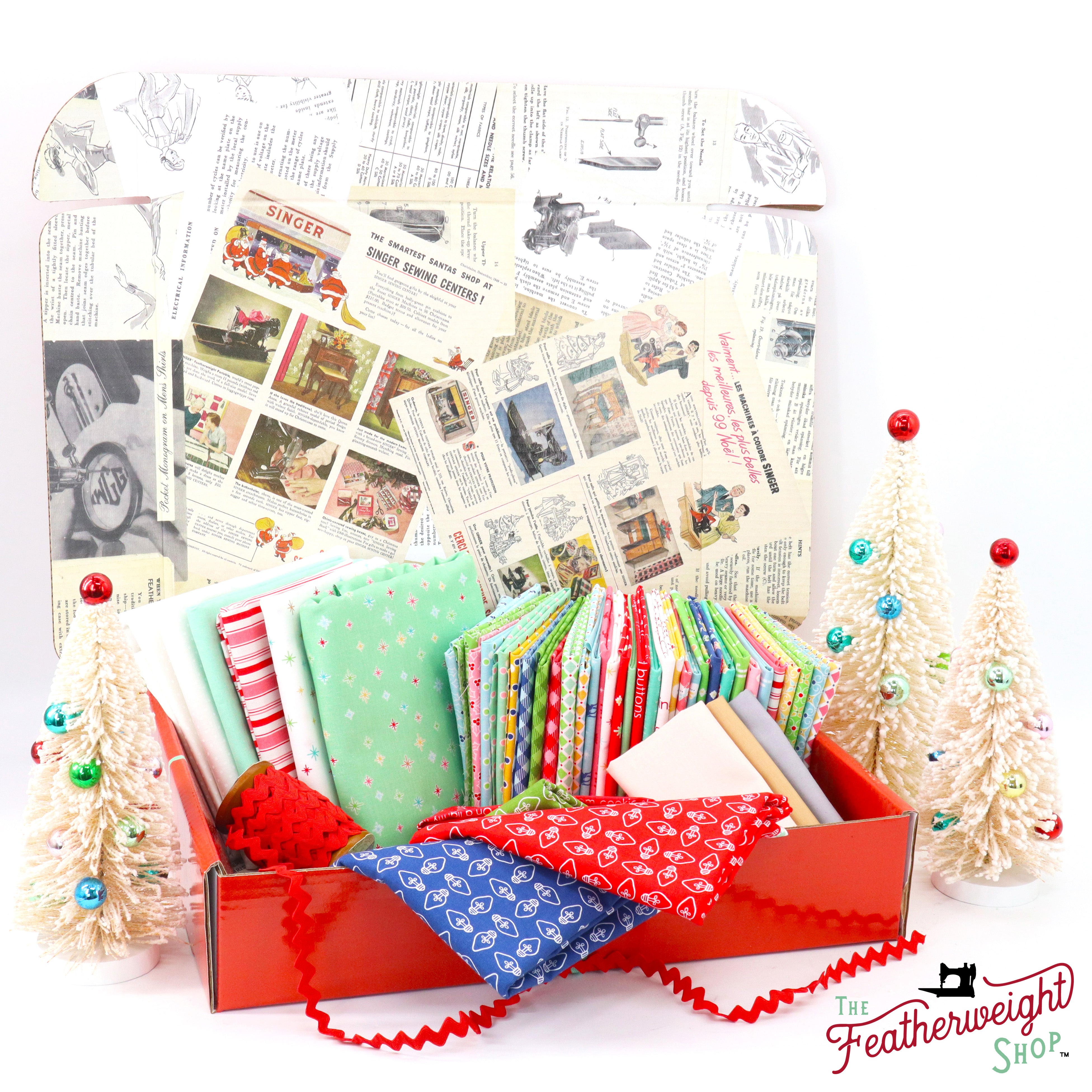 Quilt Kit, Vintage Cozy Christmas Fabric COLLECTION