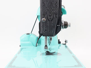Load image into Gallery viewer, Singer Featherweight 221, RARE - Blackside, AG014*** - Fully Restored in Tiffany Blue