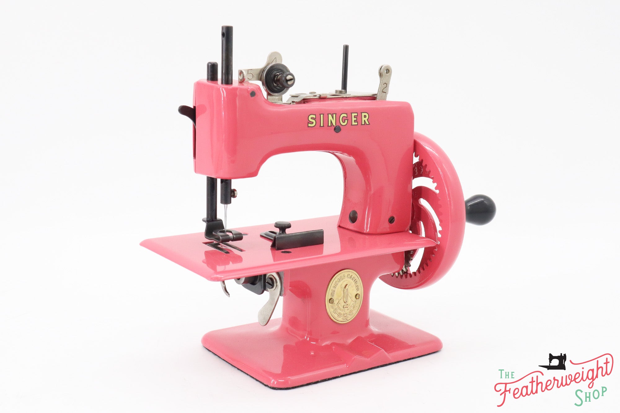 Singer Sewhandy Model 20 - Fully Restored in 'Happy Pink Grapefruit' - Complete Set