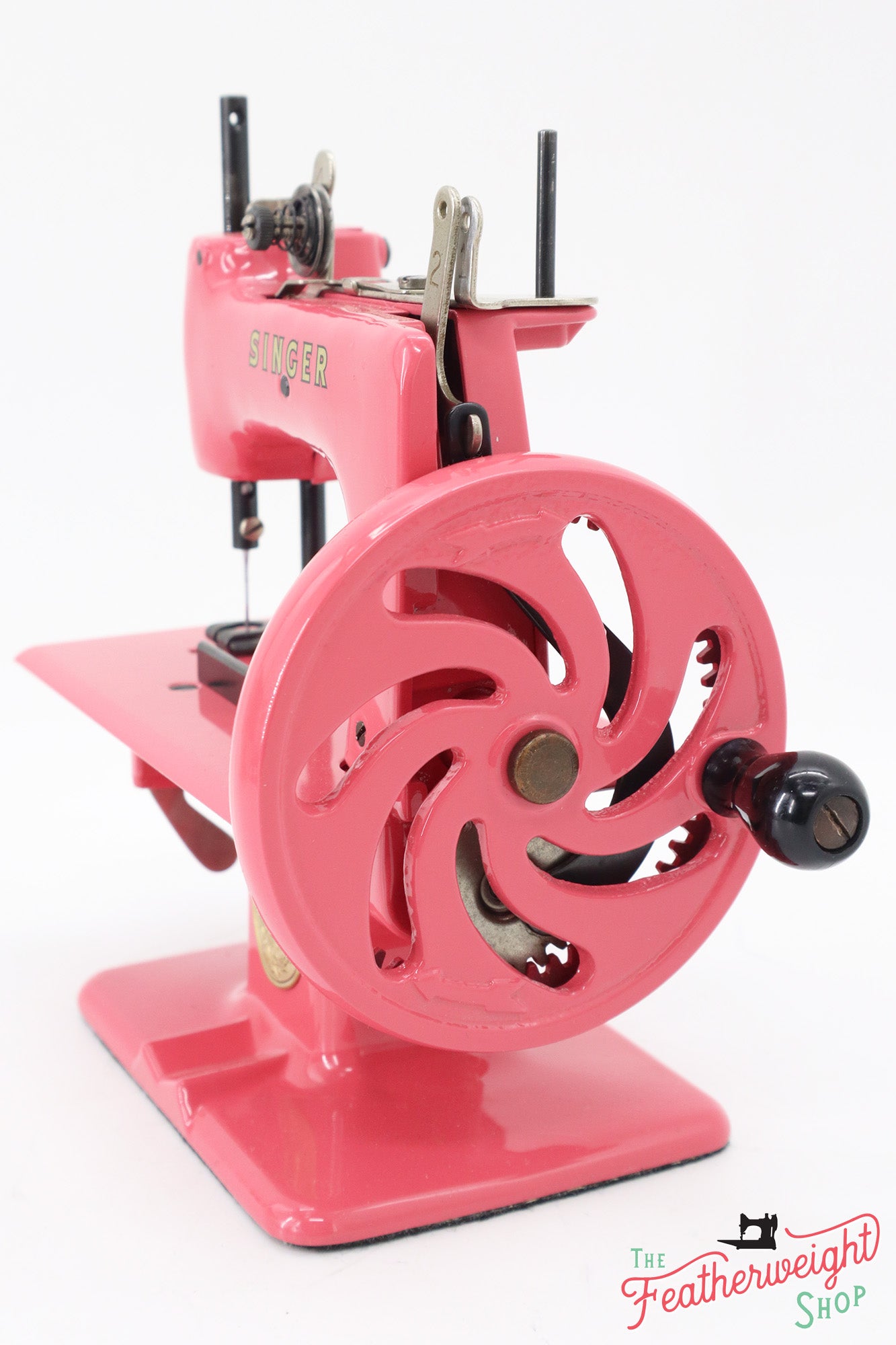 Singer Sewhandy Model 20 - Fully Restored in 'Happy Pink Grapefruit' - Complete Set