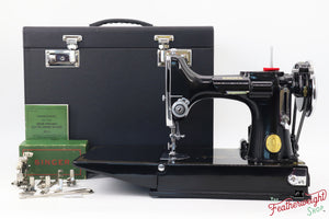 Singer Featherweight 221 Sewing machine, "First-Run" 1933 AD5473** - Fully Restored in Gloss Black