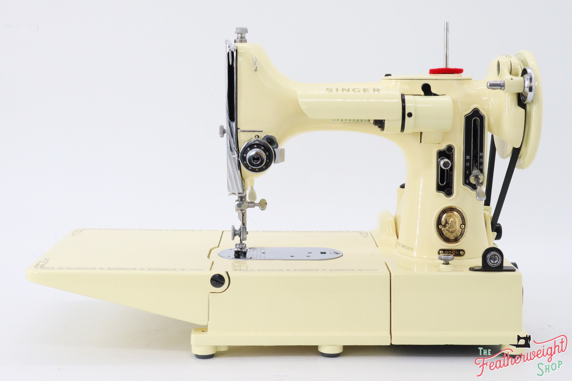 Singer Featherweight 222K Sewing Machine EK3238** - Fully Restored in 'Sugar Cookie'