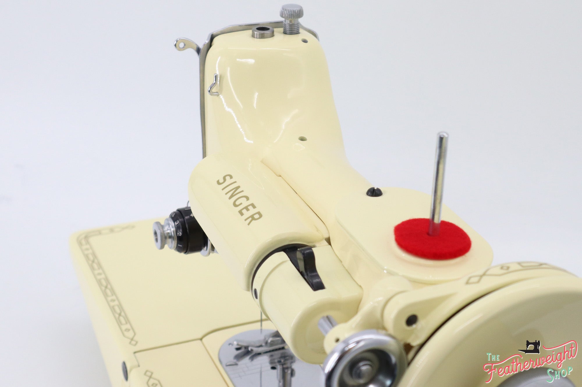 Singer Featherweight 222K Sewing Machine EK3238** - Fully Restored in 'Sugar Cookie'