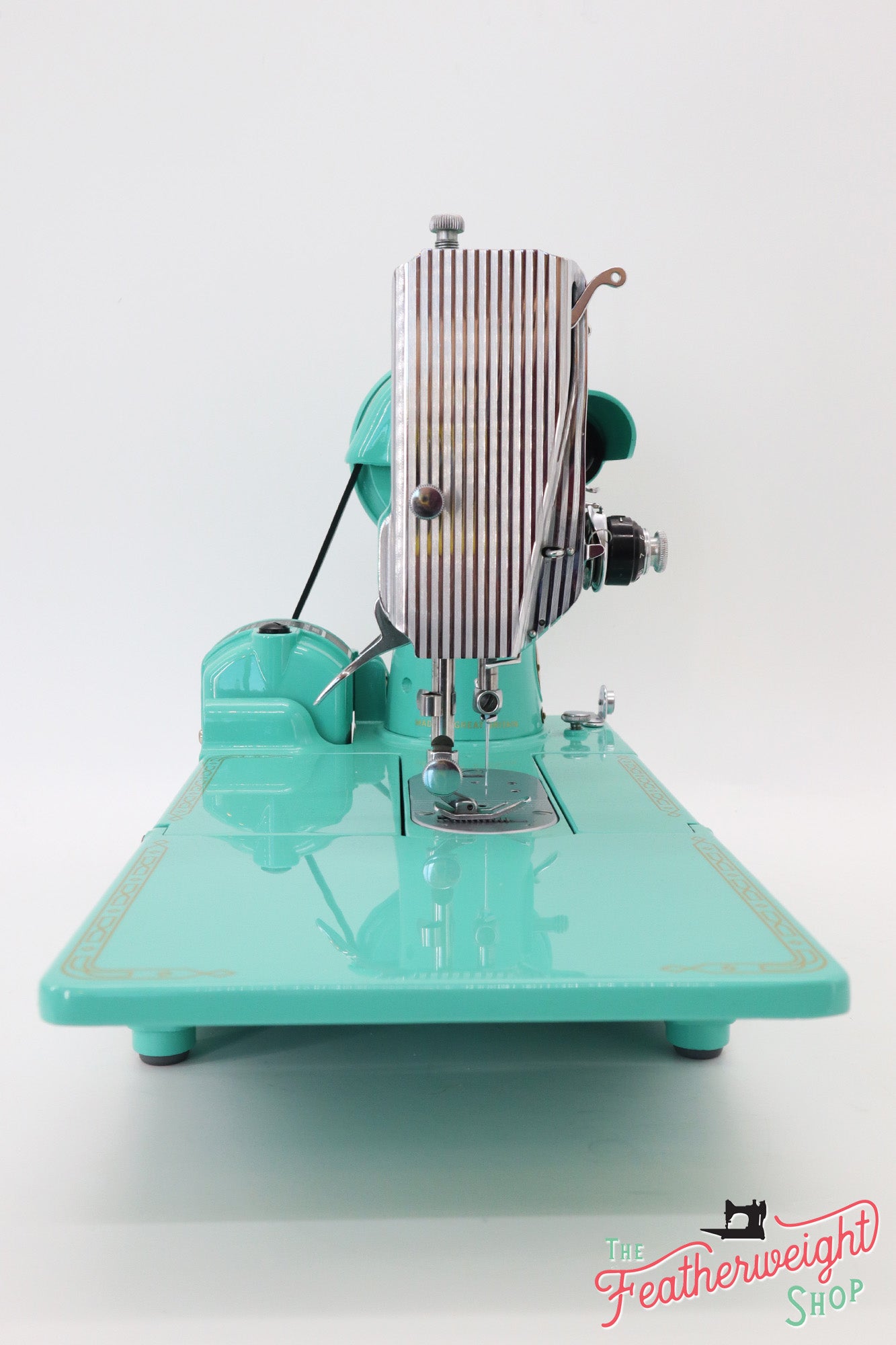 Singer Featherweight 222K Sewing Machine ES523*** - Fully Restored in Caribbean Sea Green