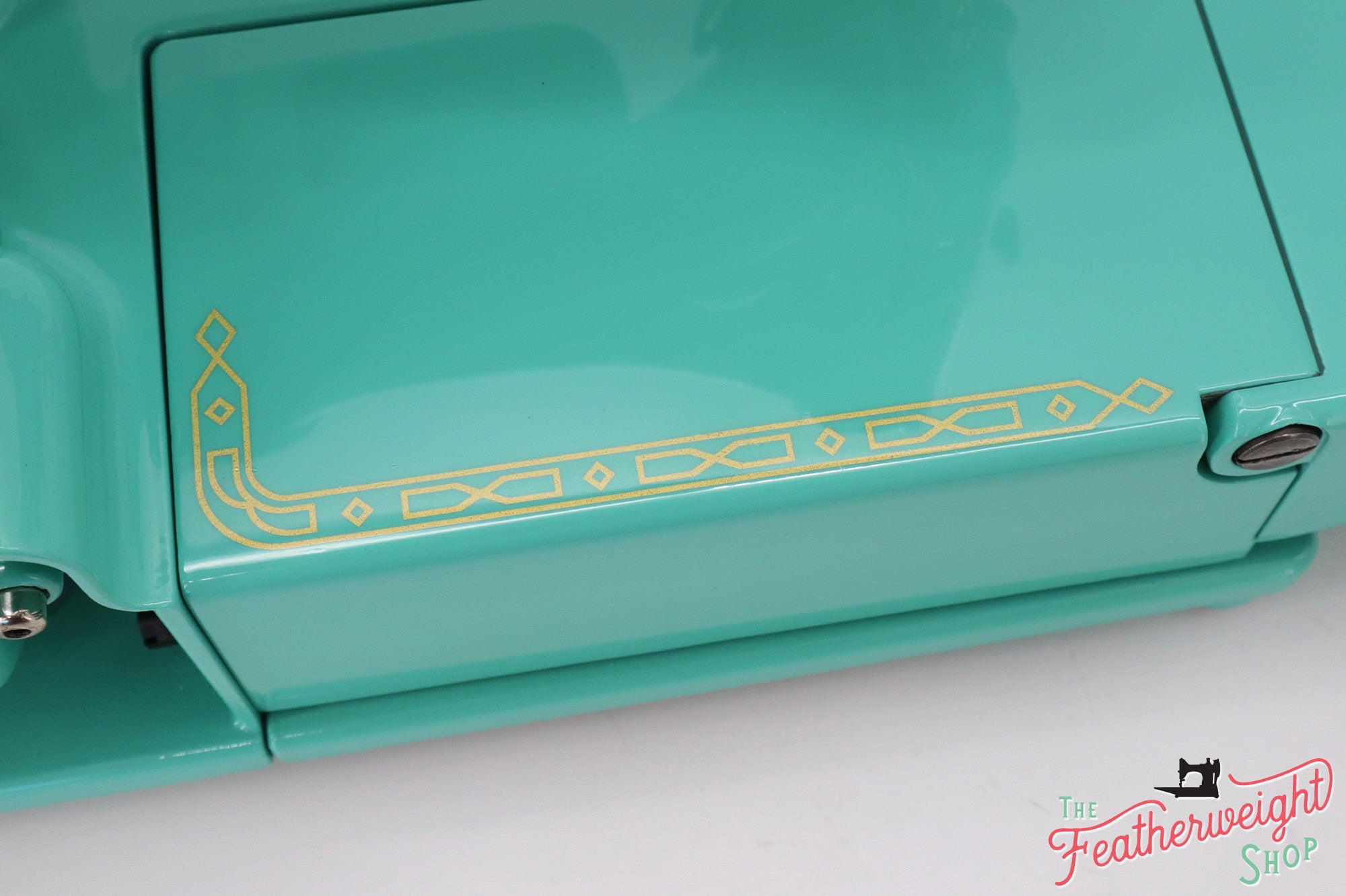 Singer Featherweight 222K Sewing Machine ES523*** - Fully Restored in Caribbean Sea Green