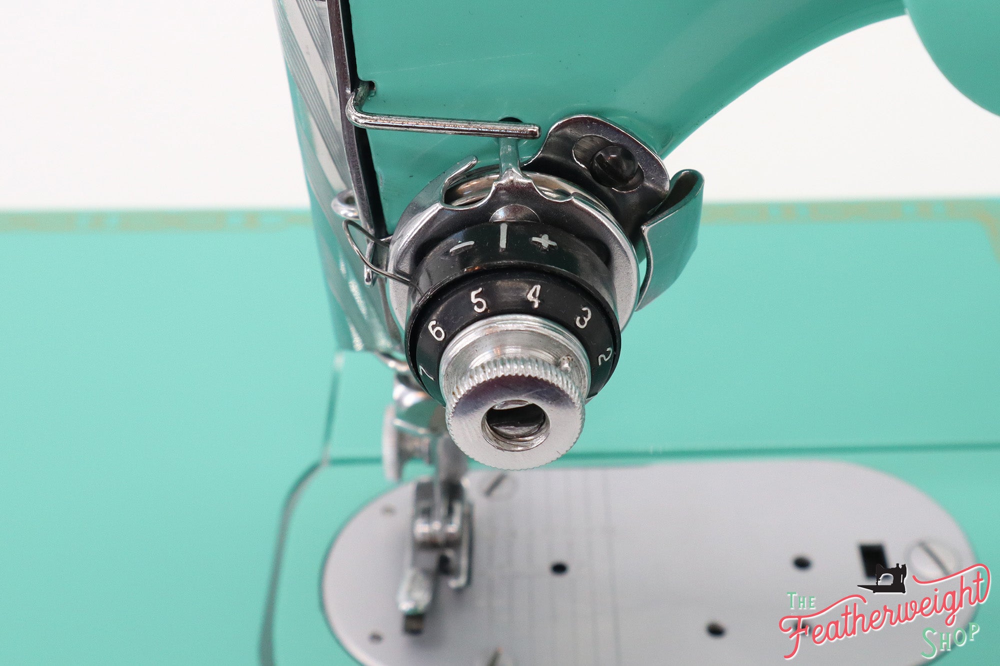 Singer Featherweight 222K Sewing Machine ES523*** - Fully Restored in Caribbean Sea Green