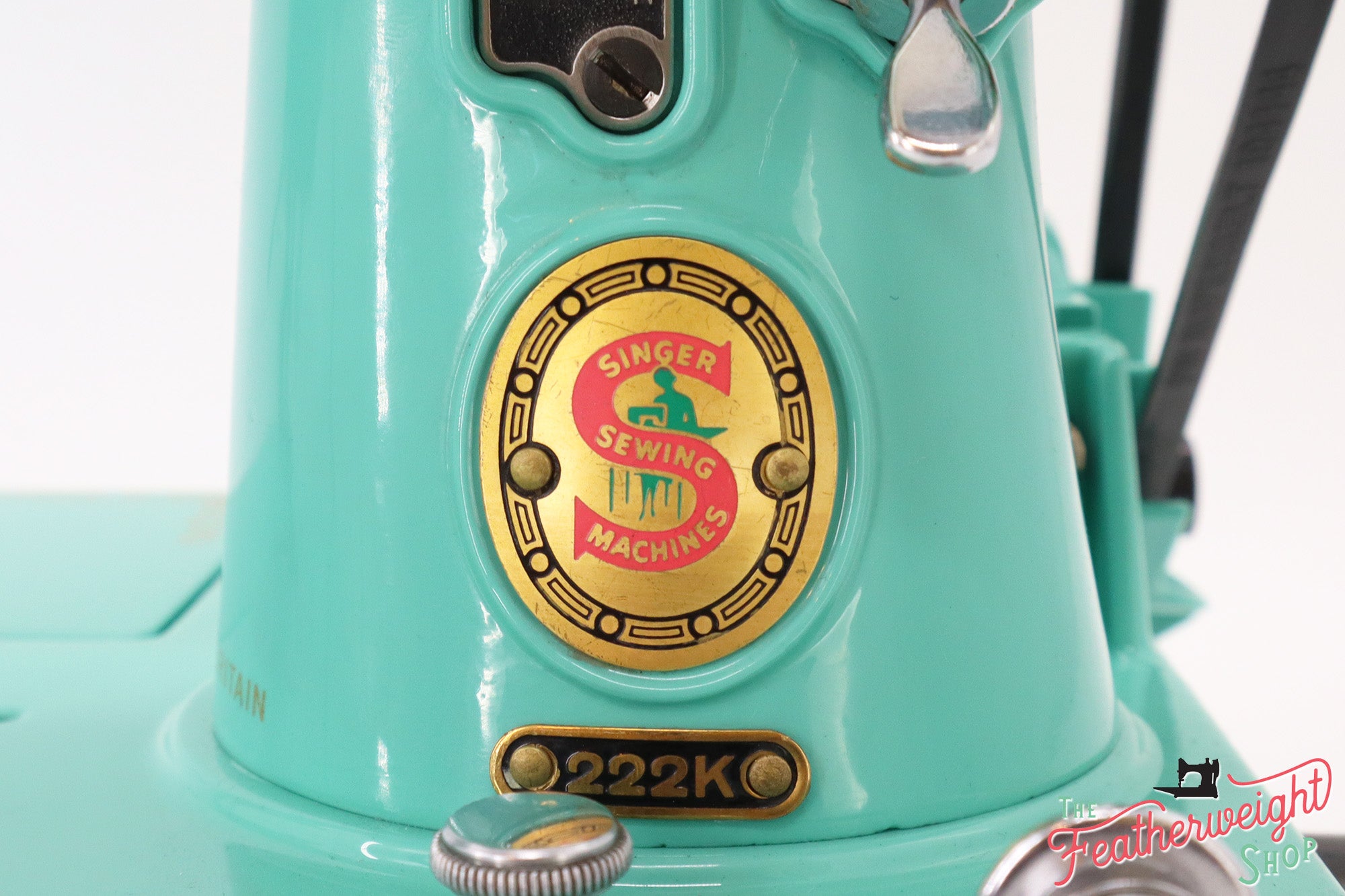 Singer Featherweight 222K Sewing Machine ES523*** - Fully Restored in Caribbean Sea Green