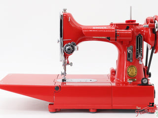 Load image into Gallery viewer, Singer Featherweight 222K EJ225***, 1953 - Fully Restored in Happy Red - 656th 222 Produced!