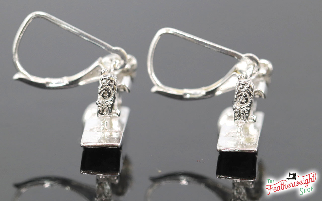 Singer Featherweight 221 Sterling Silver Earrings – The Singer