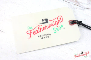 Luggage tag for Singer Featherweight 222