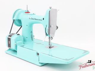 Load image into Gallery viewer, Singer Featherweight 221, Centennial, AJ564*** - Fully Restored in Tiffany Blue