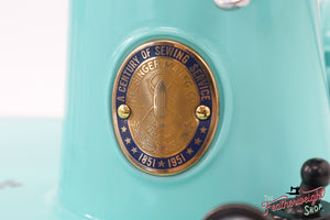 Singer Featherweight 221, Centennial, AJ564*** - Fully Restored in Tiffany Blue