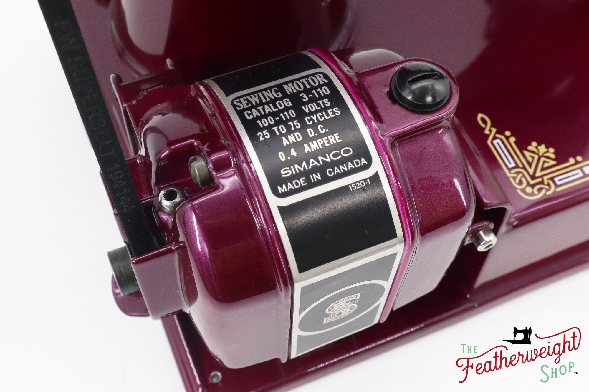 Singer Featherweight 221, AH063*** - Fully Restored in Friesen Peony