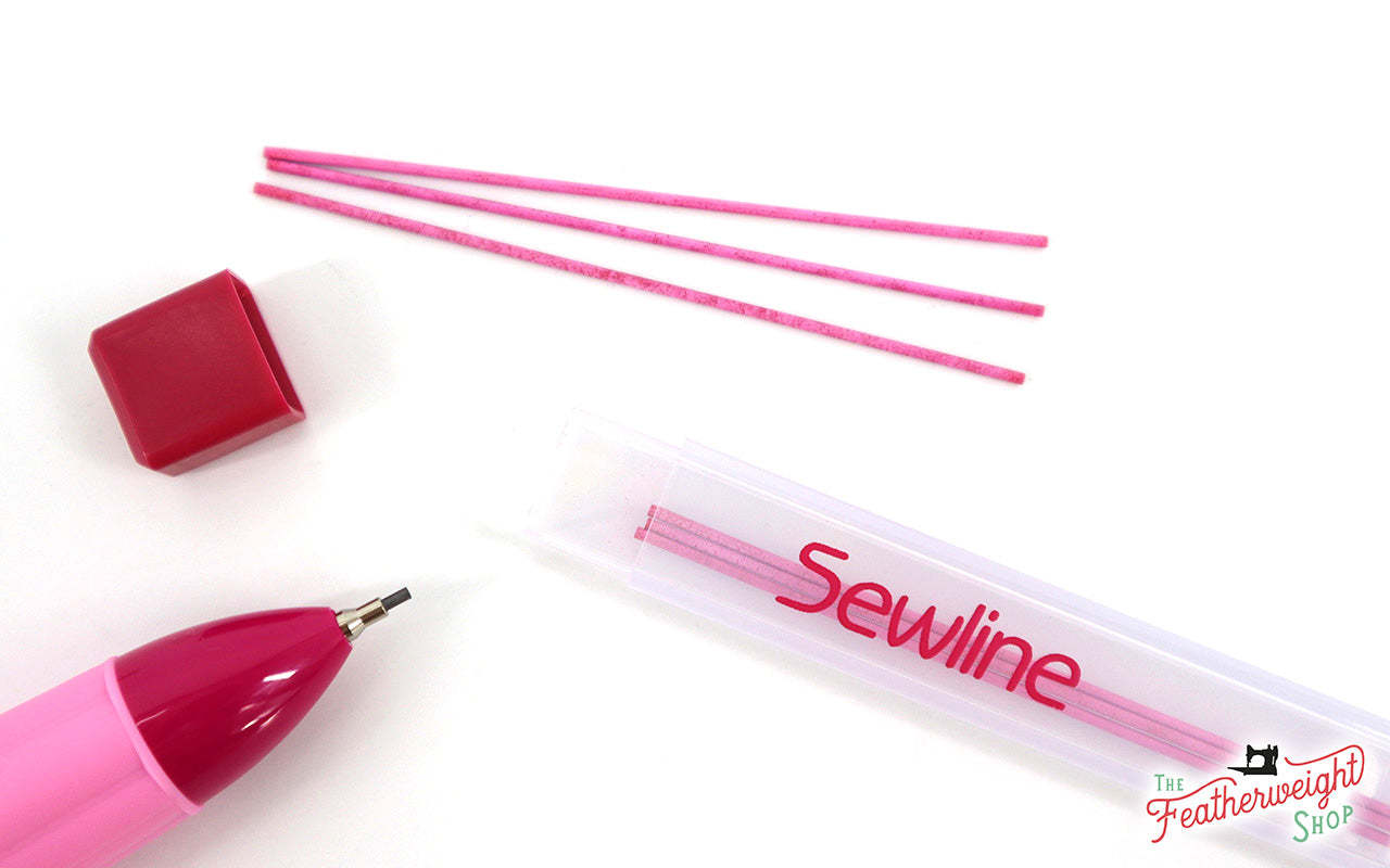 Sewline Pink Tailor's Click Fabric Pencil - Moore's Sewing