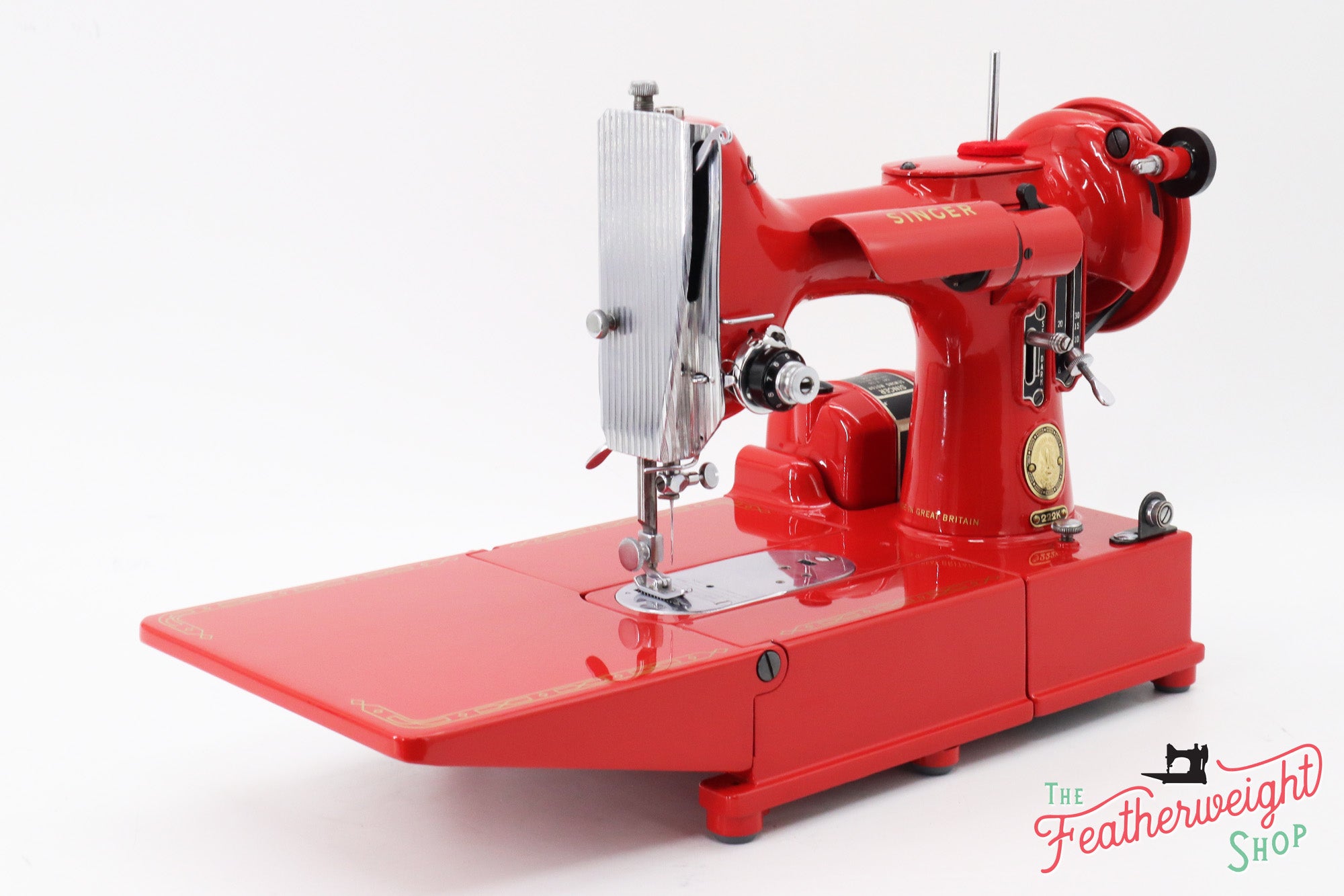 Singer Featherweight 222K Sewing Machine EJ912*** - Fully Restored in Happy Red