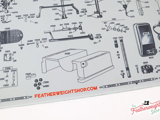 Load image into Gallery viewer, Servicing Mat, 222 Featherweight Schematic