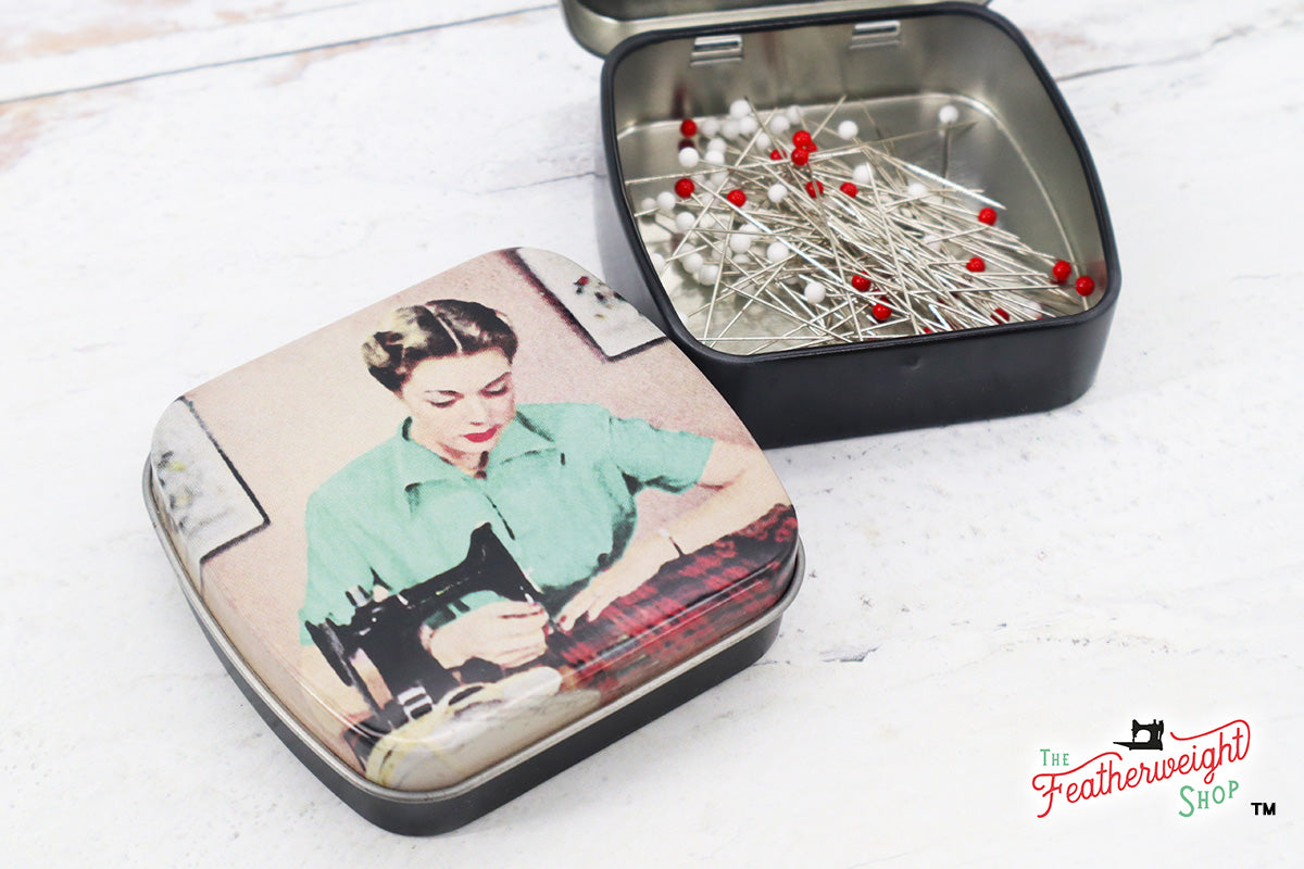 Featherweight pin tin box