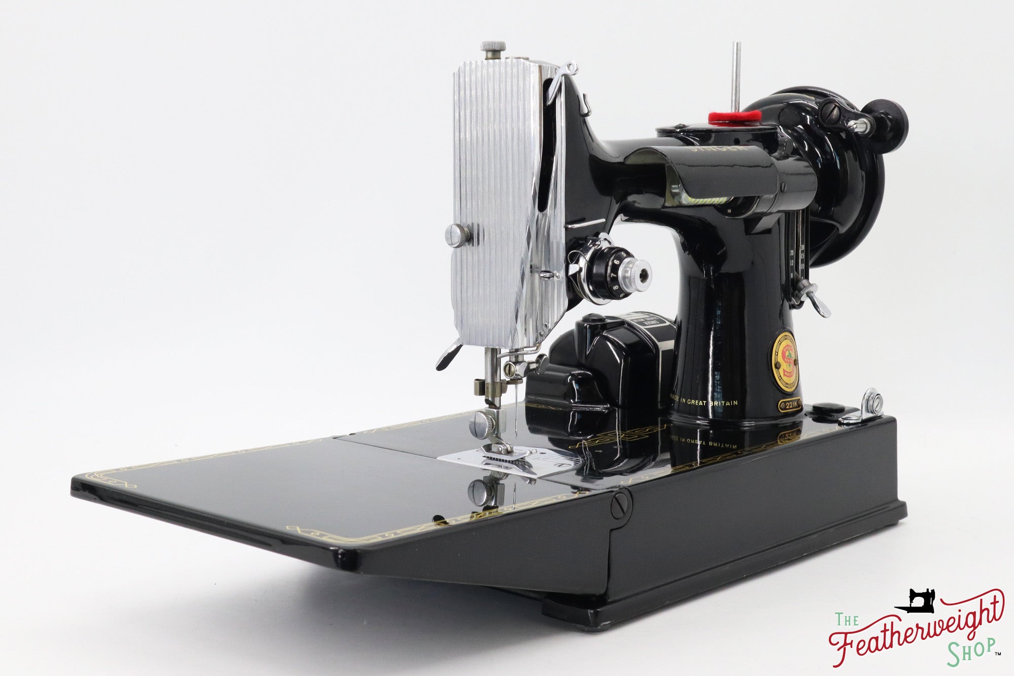 Singer Featherweight 221K Sewing Machine, RED "S" - ES649***