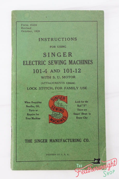 Manual, Singer 101 (Vintage Original)