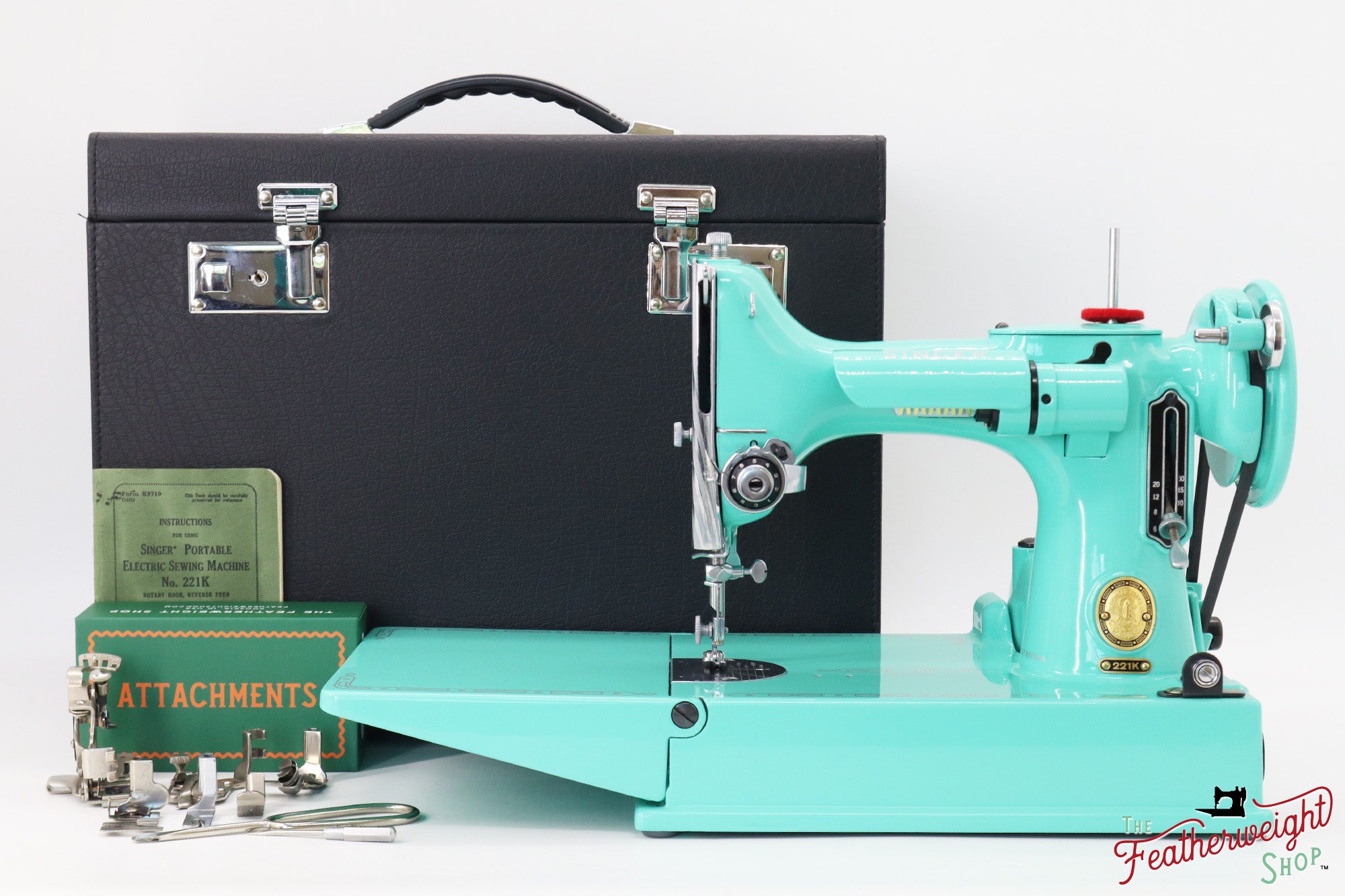 Singer Featherweight 221K, EK203*** - Fully Restored in Caribbean Sea Glass