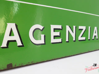 Load image into Gallery viewer, antique italian singer sign