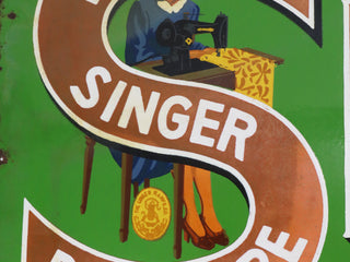Load image into Gallery viewer, antique italian singer sign