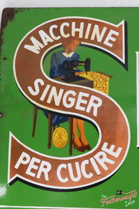 antique italian singer sign